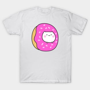 Mochi Cat In Donut T-Shirt